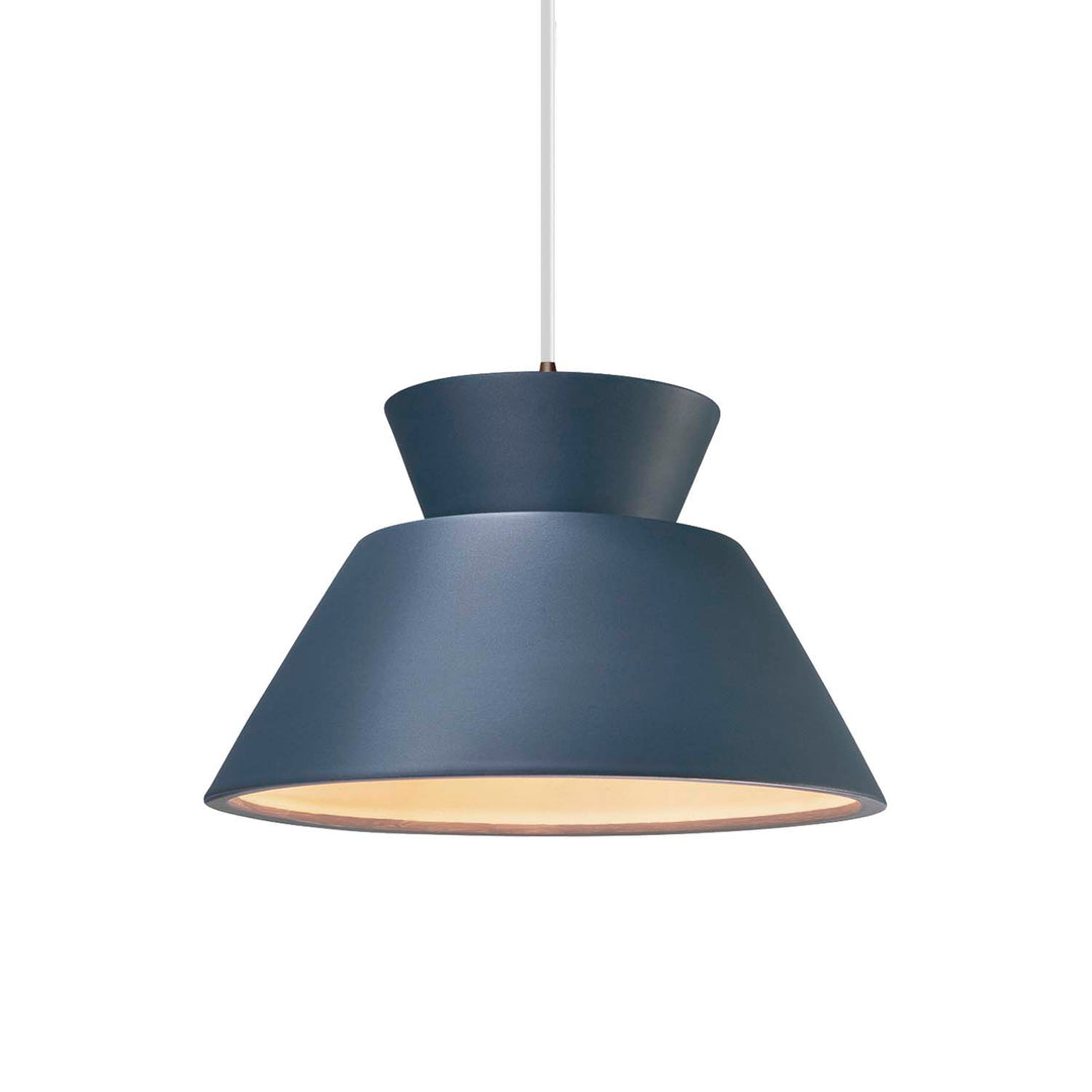 Justice Designs - CER-6420-MID-DBRZ-WTCD - One Light Pendant - Radiance - Midnight Sky