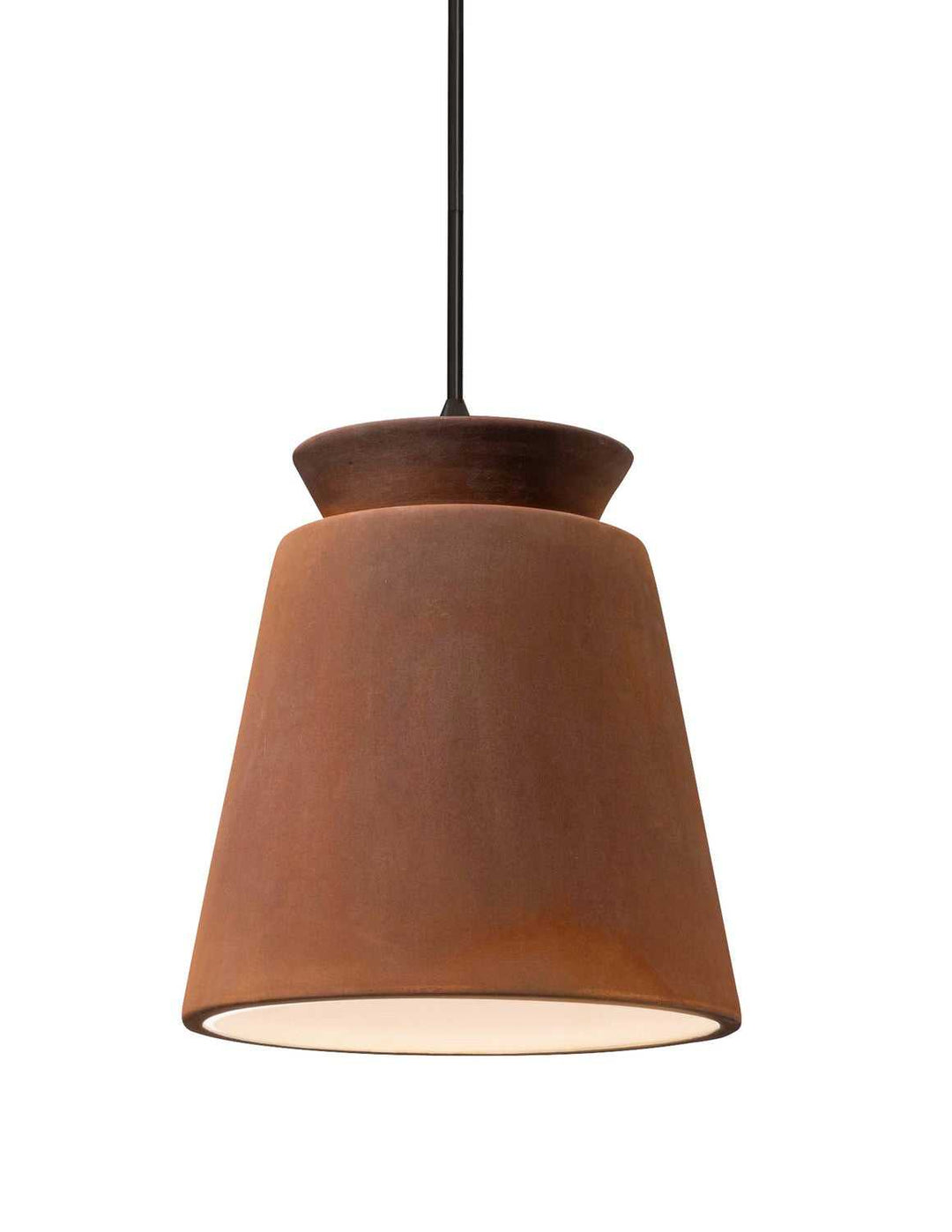 Radiance One Light Pendant in Real Rust Justice Designs