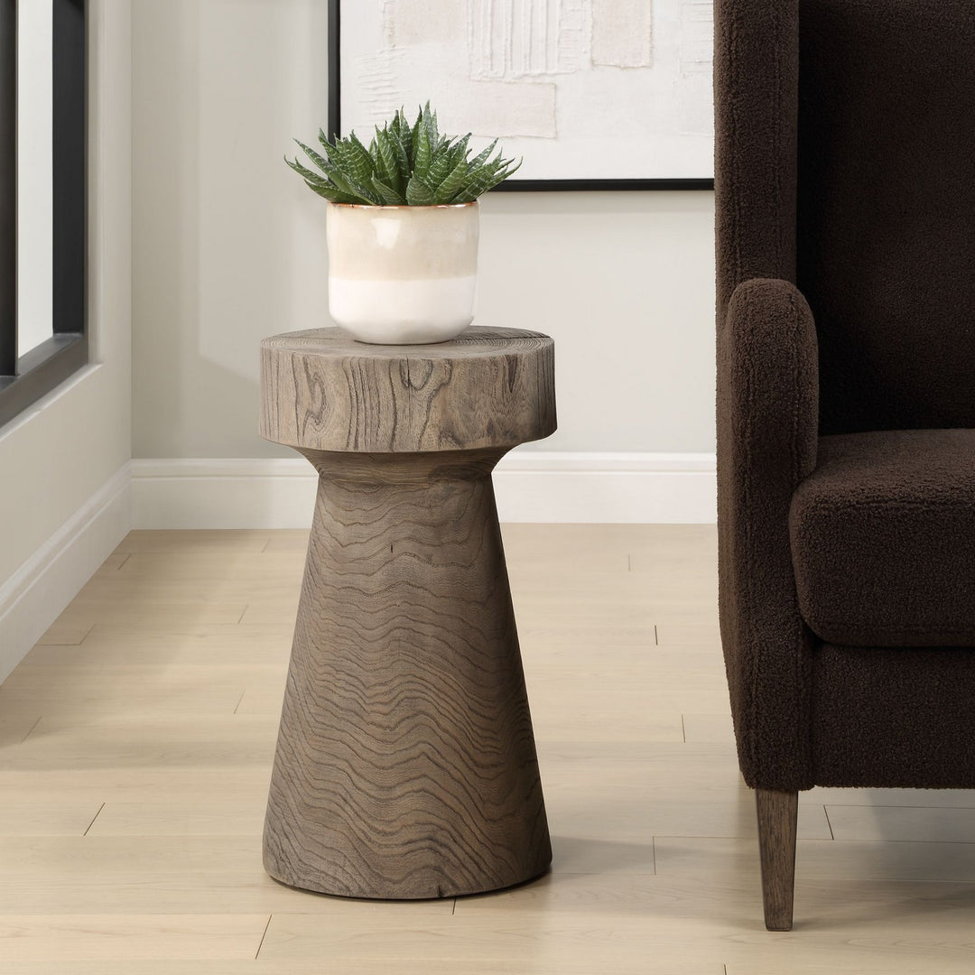 Tree Trails Accent Table in Solid Reclaimed Oak - available from The Lighting Shoppe, trusted by Canadian homeowners