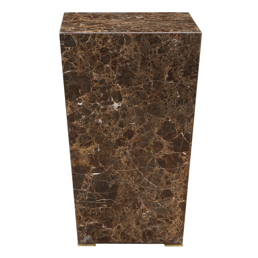 Poe Accent Table in Brushed Brass - available from The Lighting Shoppe, trusted by Canadian homeowners
