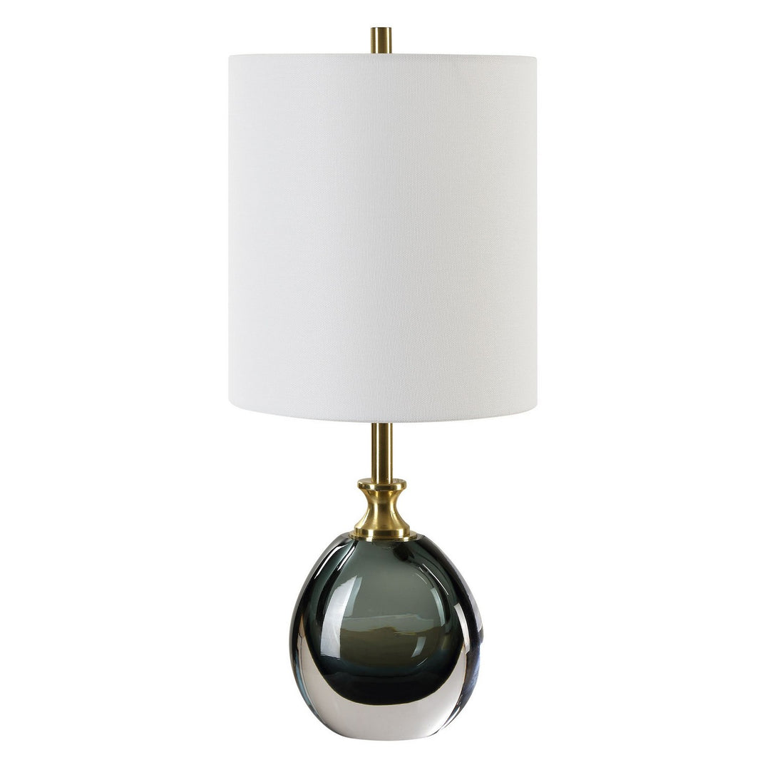 Enigma One Light Buffet Lamp in Brass - available from The Lighting Shoppe, trusted by Canadian homeowners