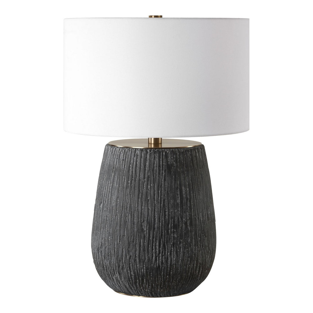 Americana One Light Table Lamp in Aged Black - available from The Lighting Shoppe, trusted by Canadian homeowners