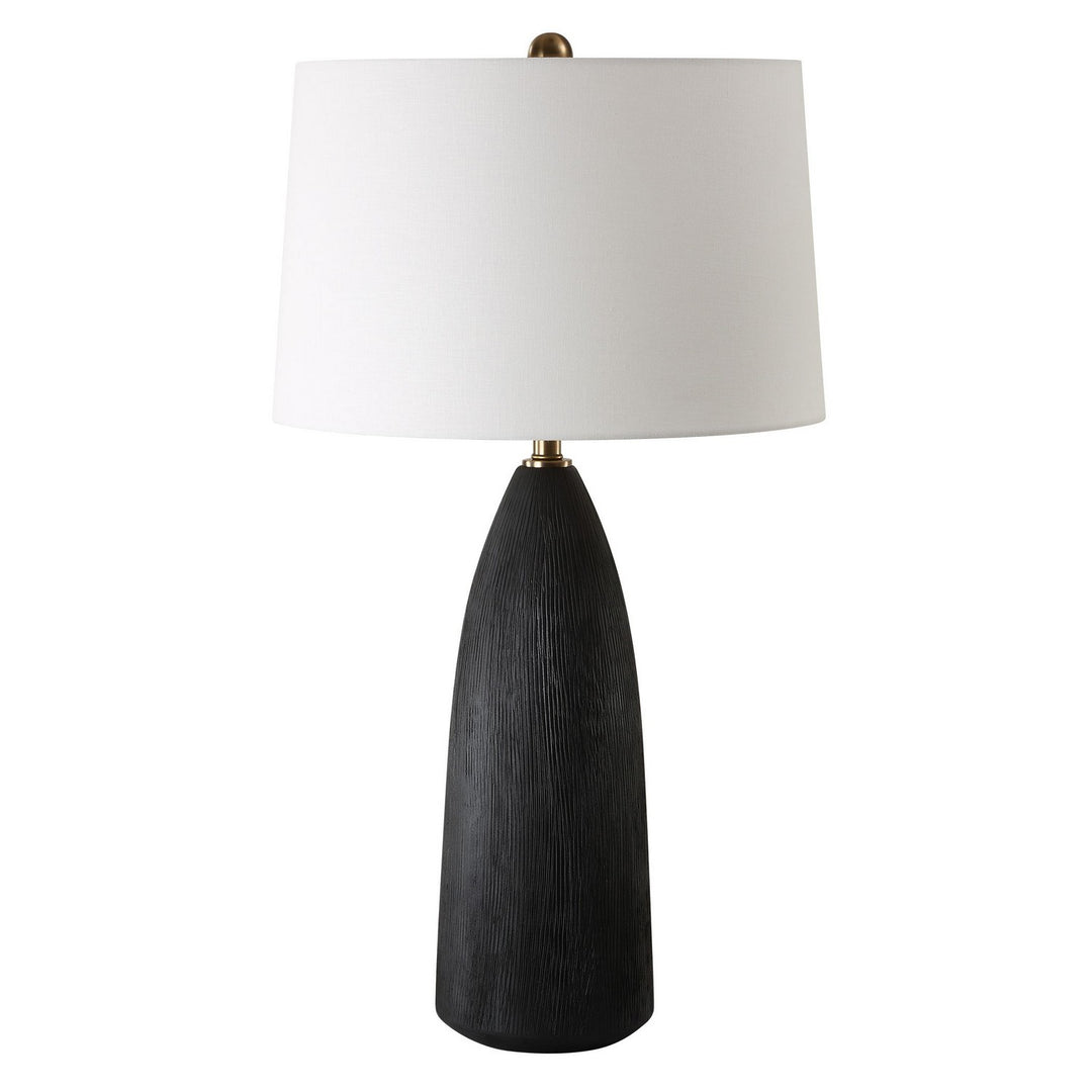 Jett One Light Table Lamp in Antique Brass - available from The Lighting Shoppe, trusted by Canadian homeowners