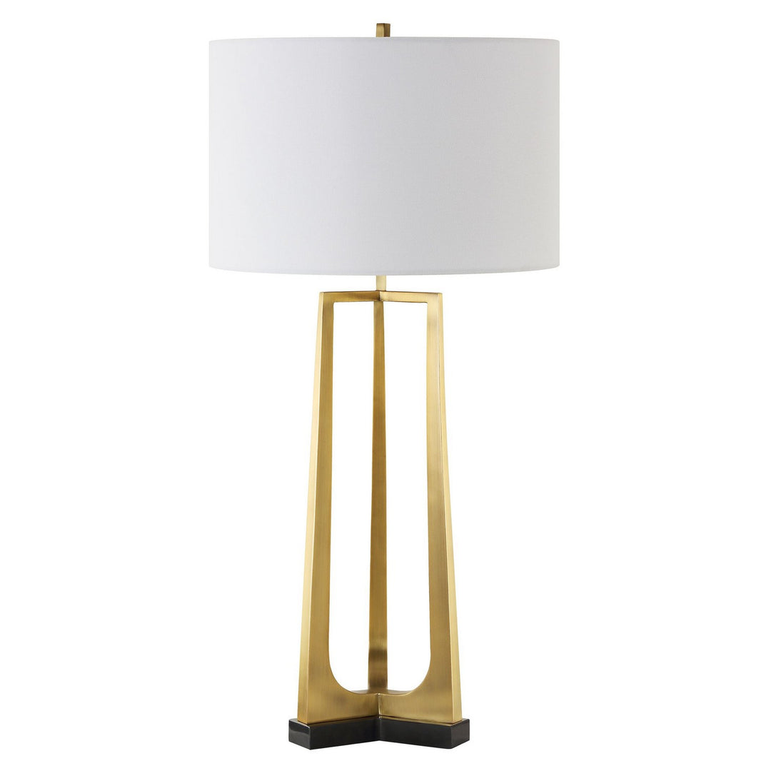 Crossroads One Light Table Lamp in Antique Brass - available from The Lighting Shoppe, trusted by Canadian homeowners