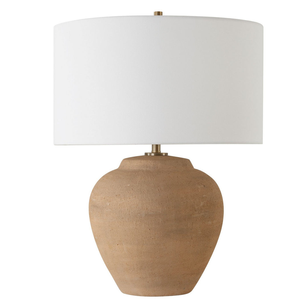 Treviso One Light Table Lamp in Brushed Antique Brass - available from The Lighting Shoppe, trusted by Canadian homeowners