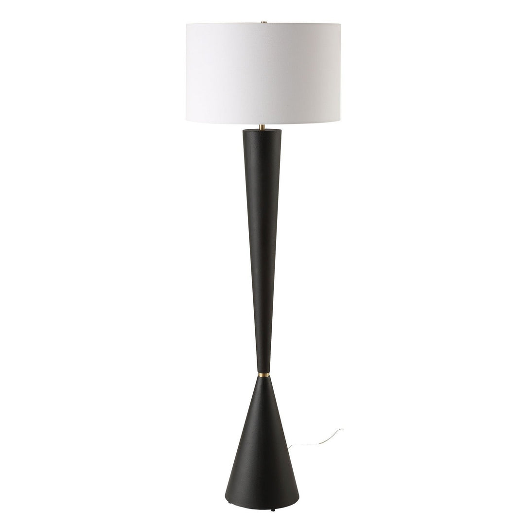 Layla One Light Floor Lamp in Antique Brass - available from The Lighting Shoppe, trusted by Canadian homeowners