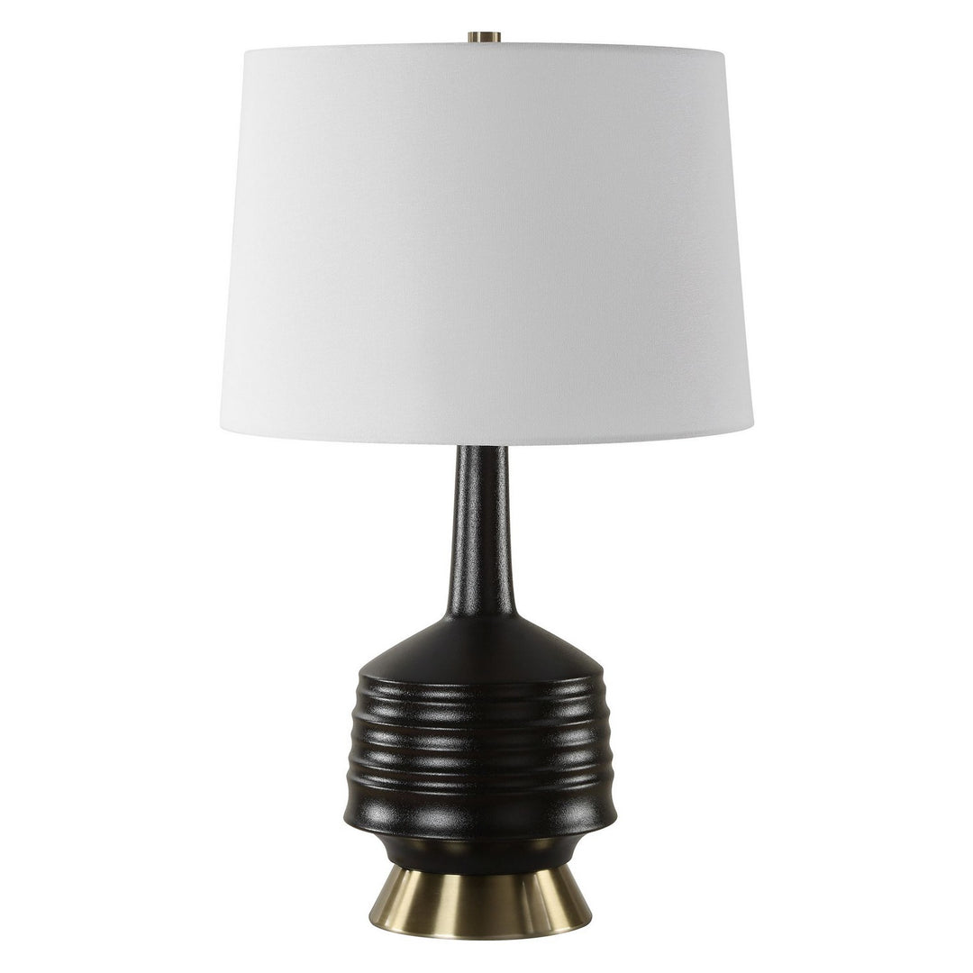 Foster One Light Table Lamp in Antique Brass - available from The Lighting Shoppe, trusted by Canadian homeowners