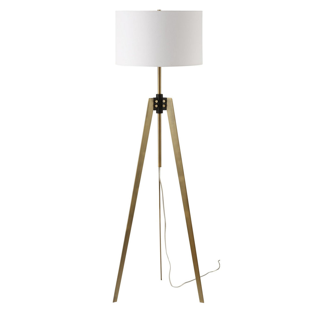 Anchorage One Light Floor Lamp in Antique Brass - available from The Lighting Shoppe, trusted by Canadian homeowners