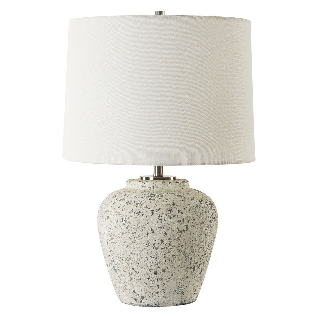 Rupture One Light Table Lamp in Brushed Nickel - available from The Lighting Shoppe, trusted by Canadian homeowners