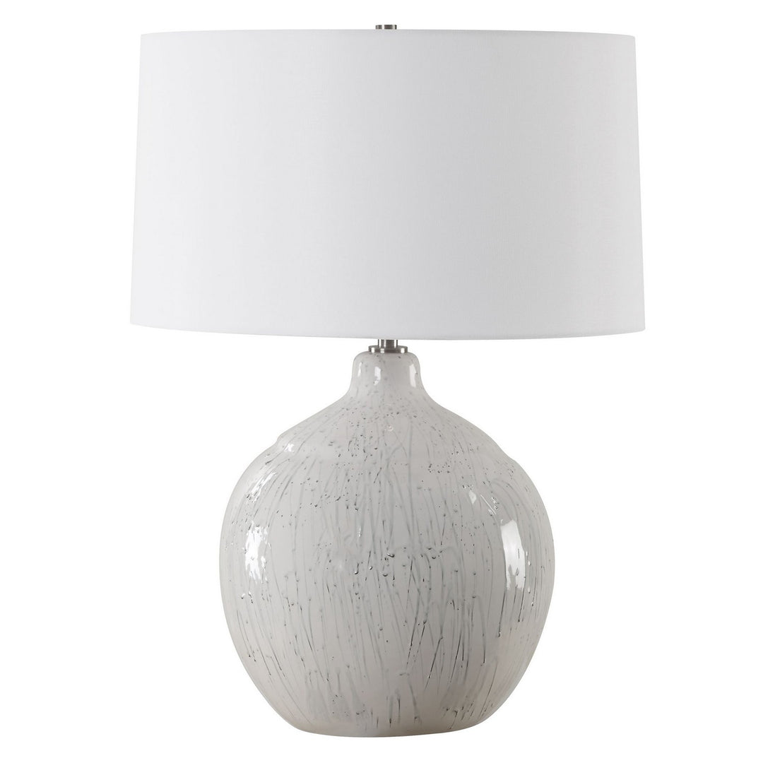 Dribble One Light Table Lamp in Brushed Nickel - available from The Lighting Shoppe, trusted by Canadian homeowners