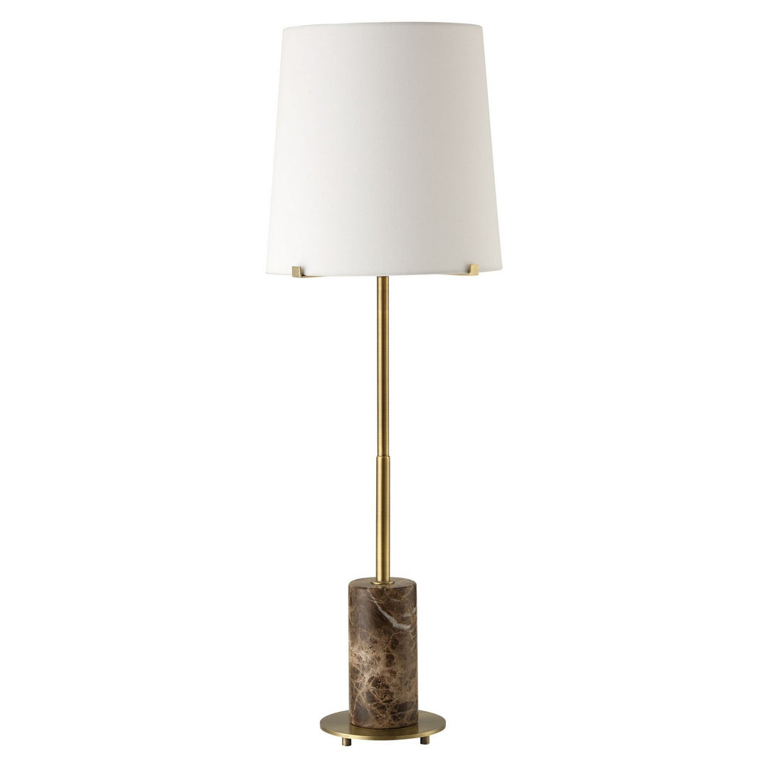 Sepia One Light Buffet Lamp in Antique Brass - available from The Lighting Shoppe, trusted by Canadian homeowners
