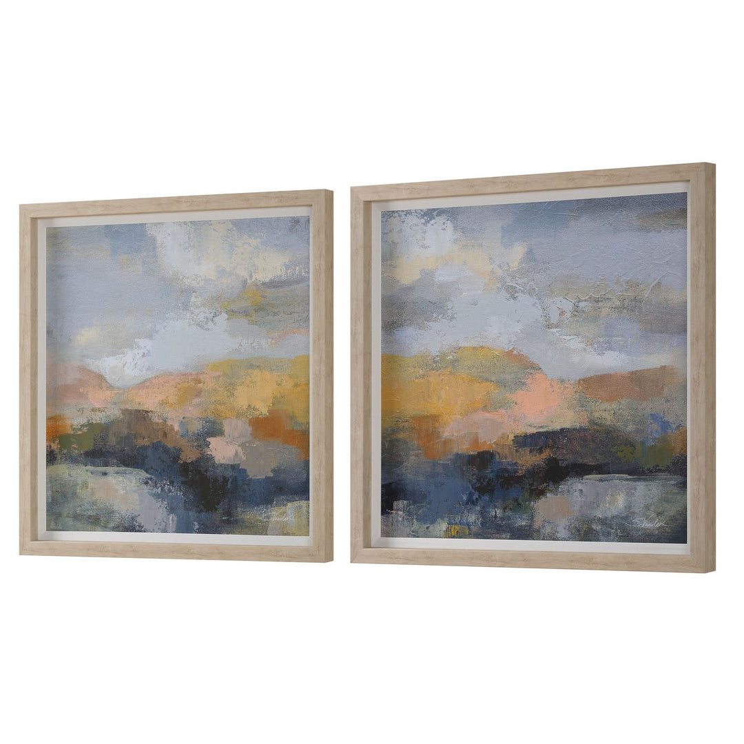 Dusk Framed Prints, S/2 in Natural Wood Grain - available from The Lighting Shoppe, trusted by Canadian homeowners