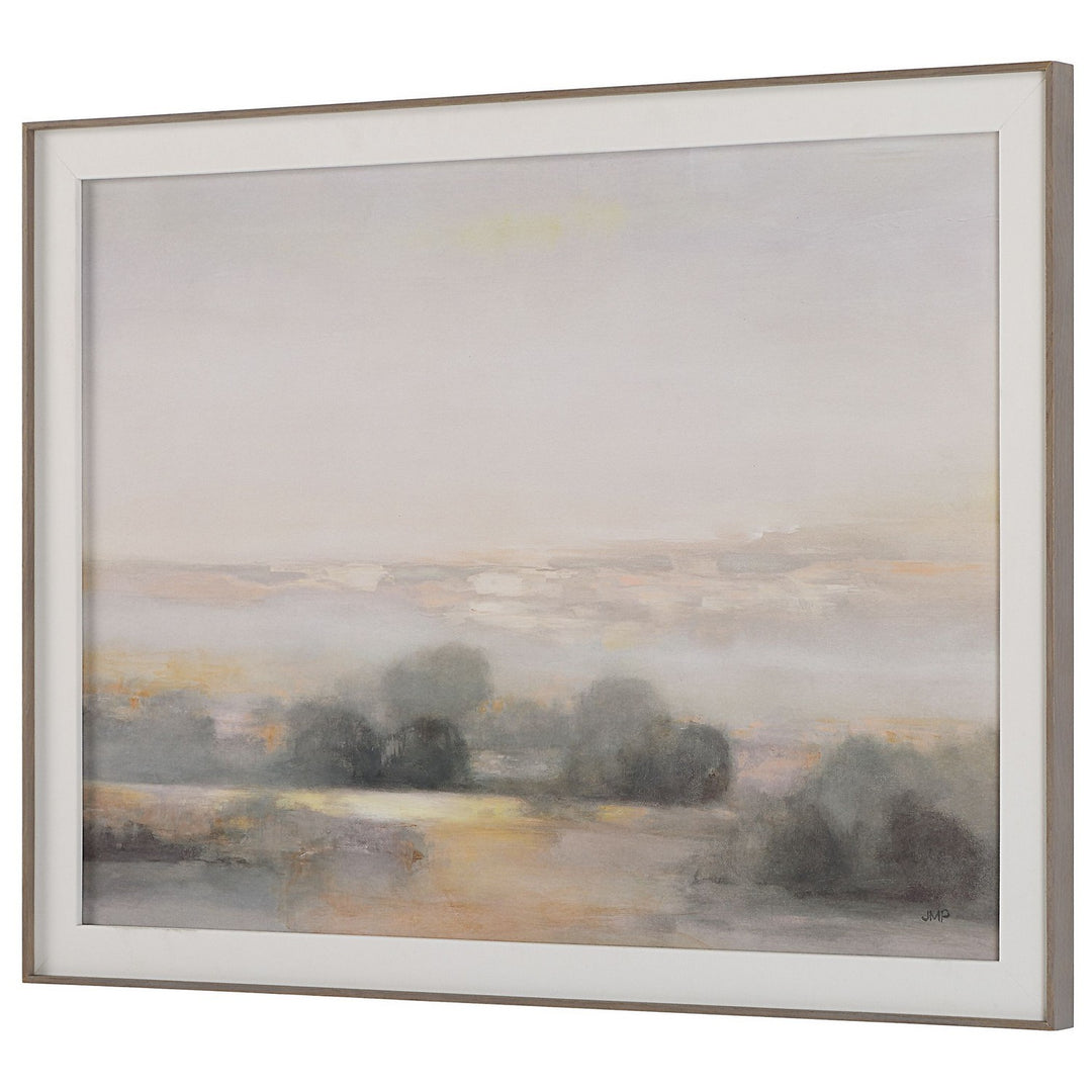 Atmospheric Neutral Landscape Print in Light Gray - available from The Lighting Shoppe, trusted by Canadian homeowners