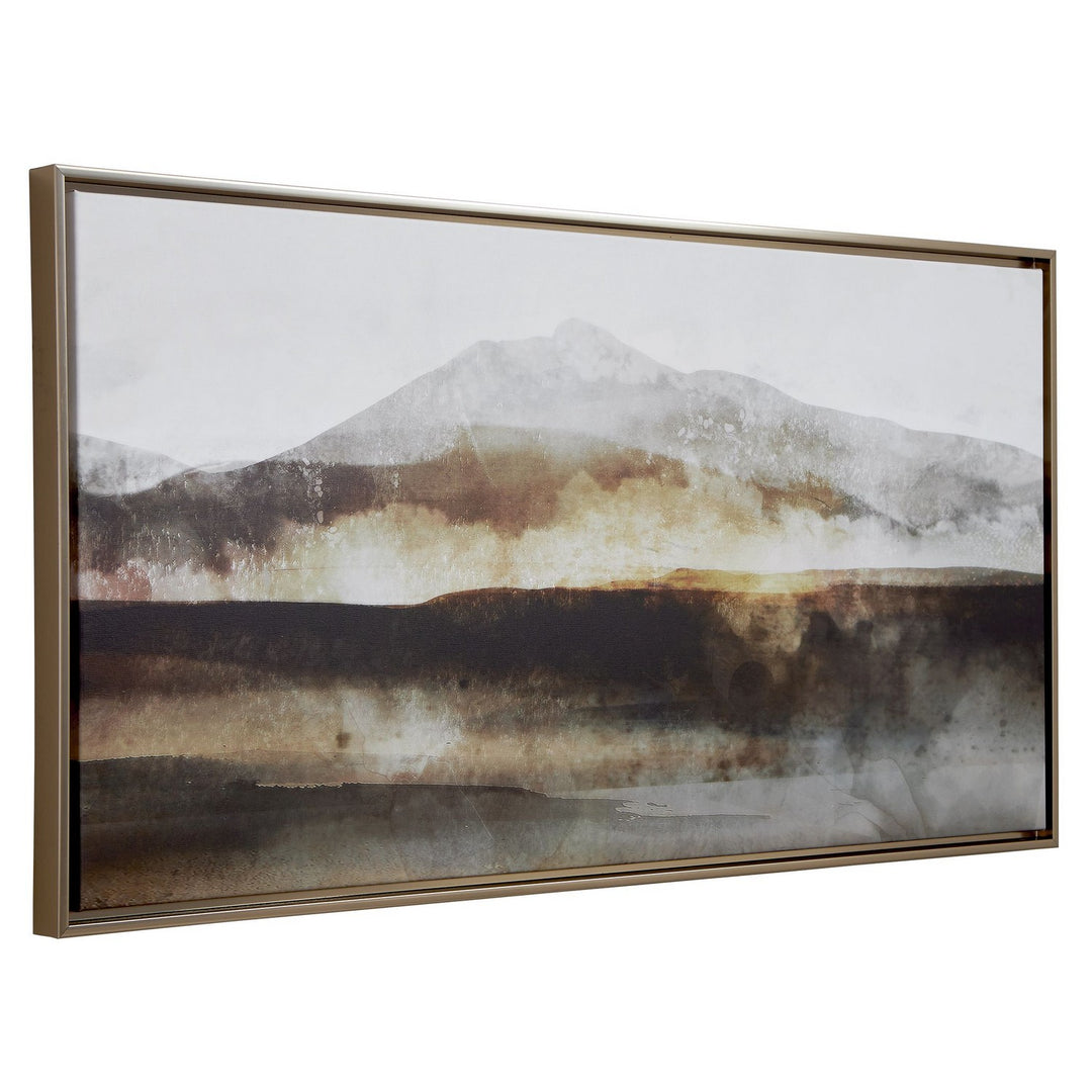 Splash Of Land Framed Canvas in Solid Wood - available from The Lighting Shoppe, trusted by Canadian homeowners