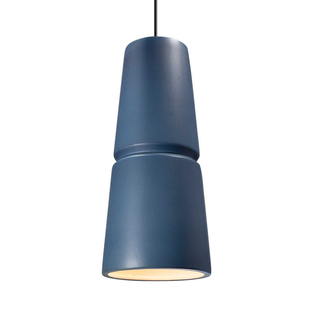 Radiance One Light Pendant in Midnight Sky Justice Designs