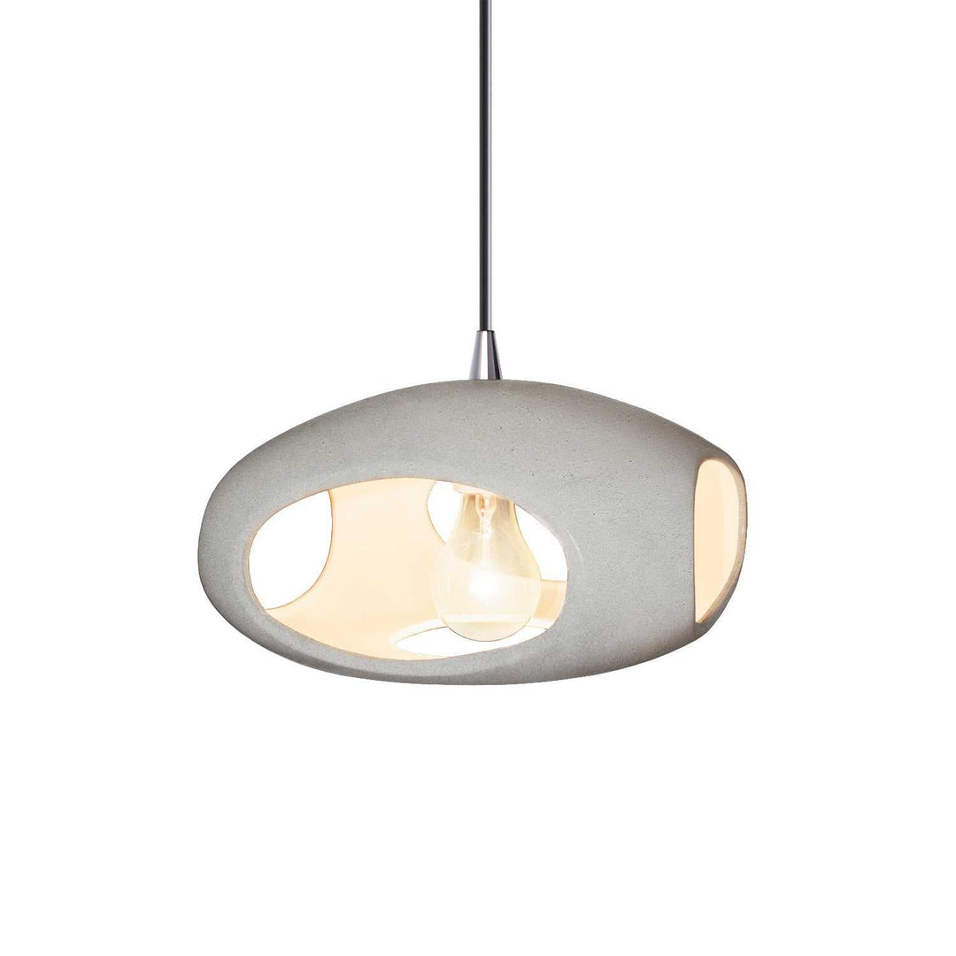 Radiance One Light Pendant in Concrete Justice Designs
