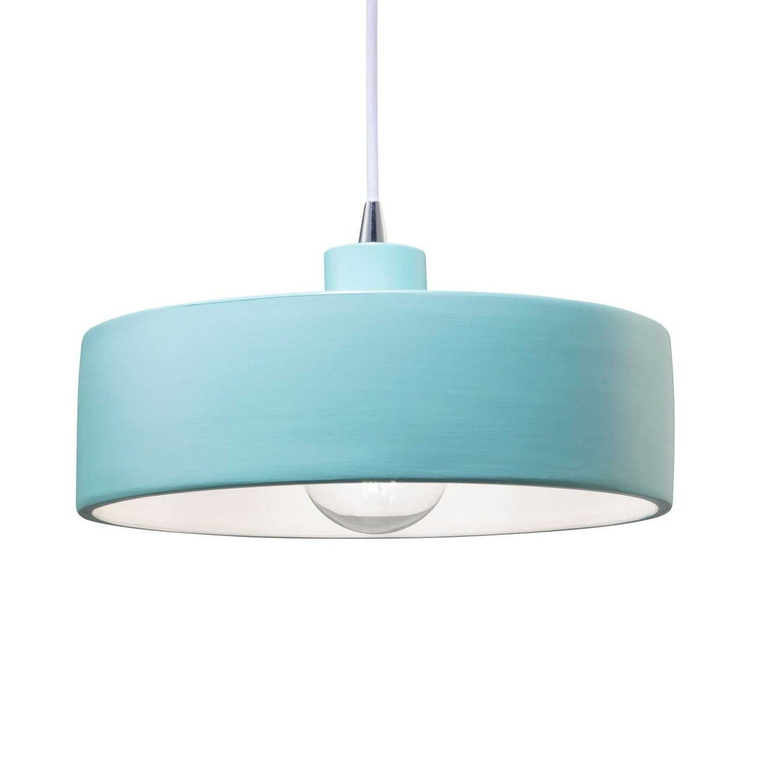 Radiance One Light Pendant in Reflecting Pool Justice Designs