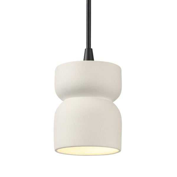 Radiance One Light Pendant in Matte White Justice Designs