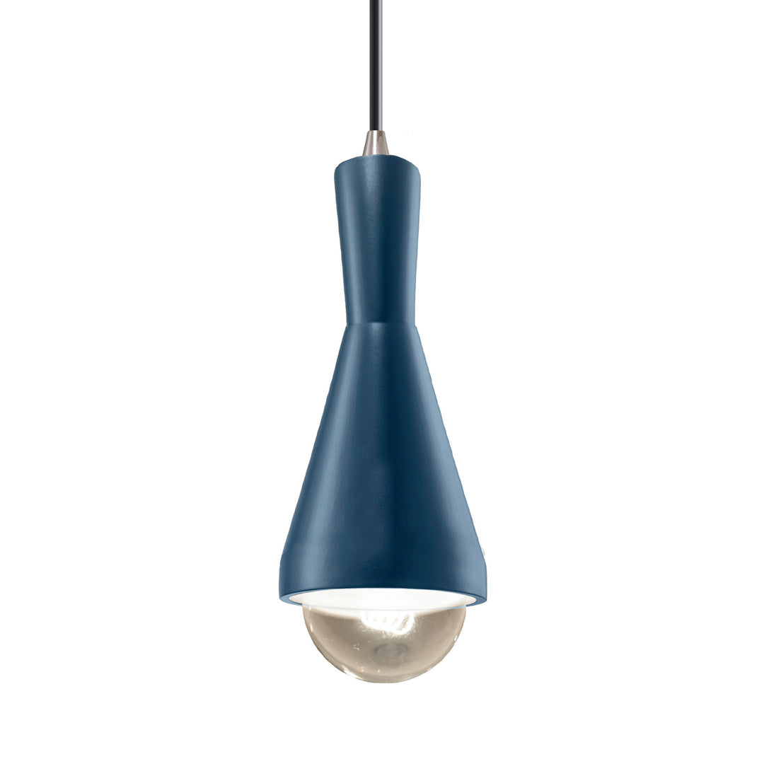 Justice Designs - CER-6520-MID-NCKL-BKCD - One Light Pendant - Radiance - Midnight Sky