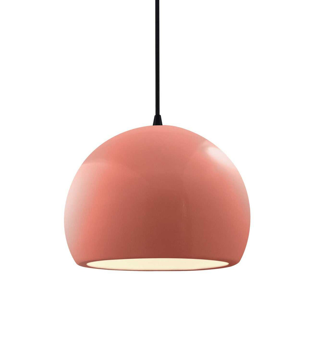Radiance One Light Pendant in Gloss Blush Justice Designs