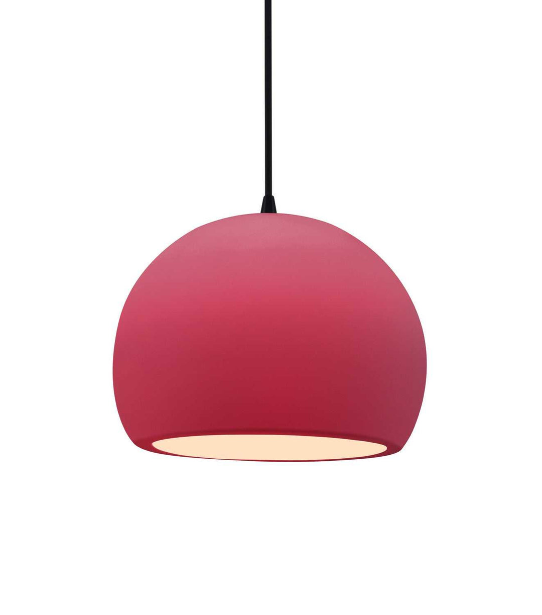 Radiance One Light Pendant in Cerise Justice Designs