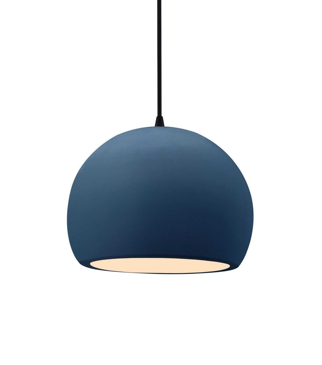 Radiance One Light Pendant in Midnight Sky w/ Matte White Justice Designs