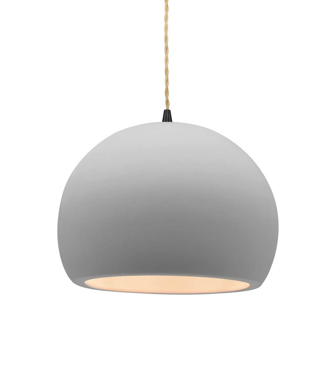 Radiance One Light Pendant in Bisque Justice Designs