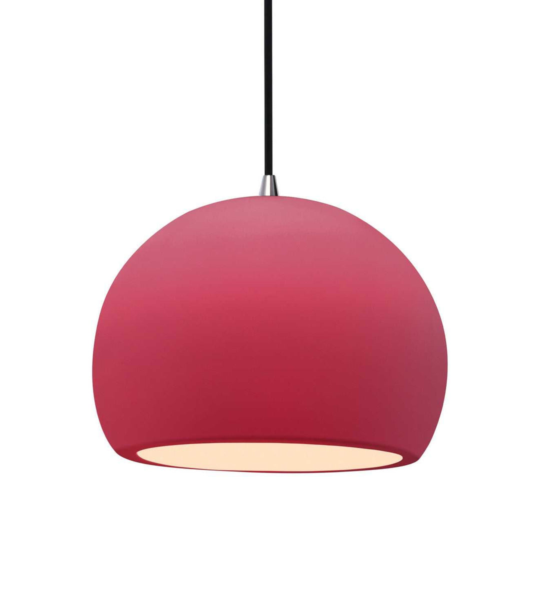 Radiance One Light Pendant in Cerise Justice Designs