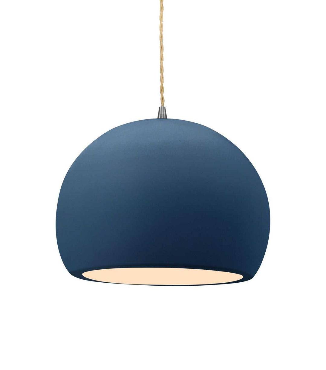 Radiance One Light Pendant in Midnight Sky Justice Designs