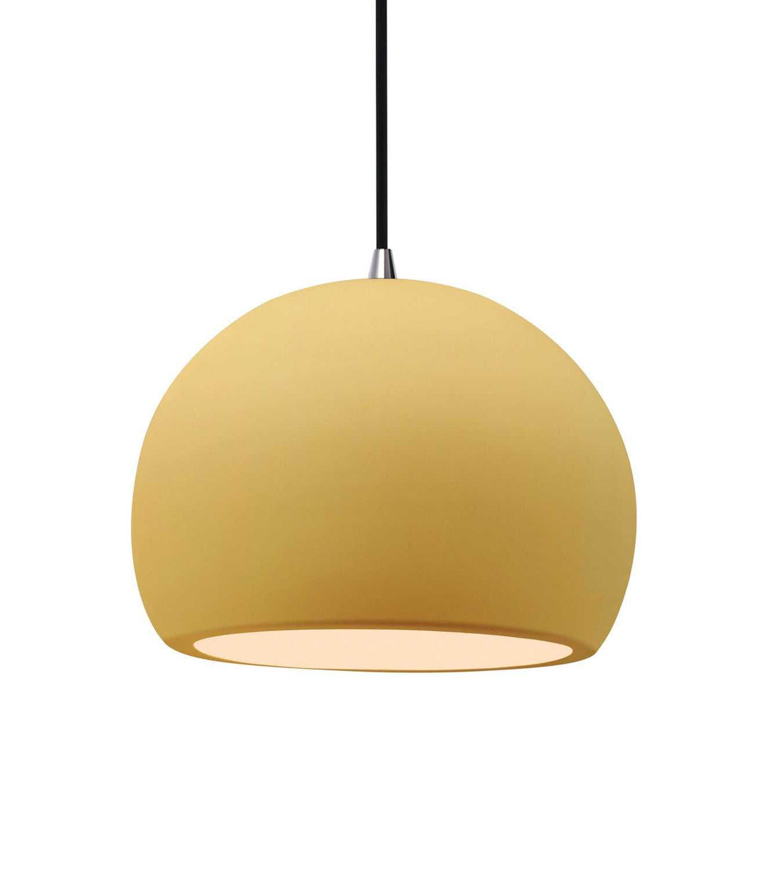 Radiance One Light Pendant in Muted Yellow Justice Designs