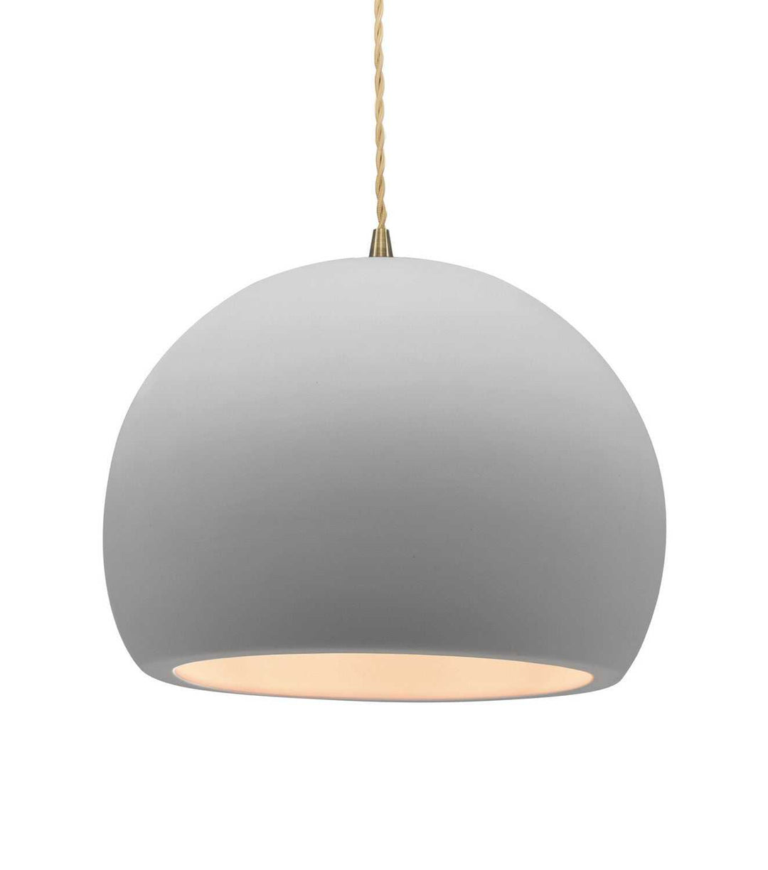 Radiance One Light Pendant in Bisque Justice Designs