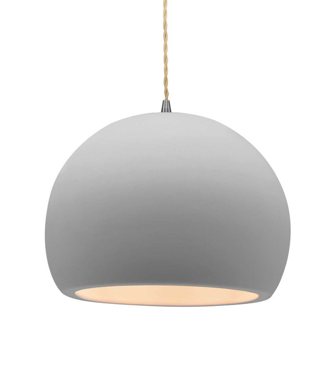 Radiance One Light Pendant in Bisque Justice Designs