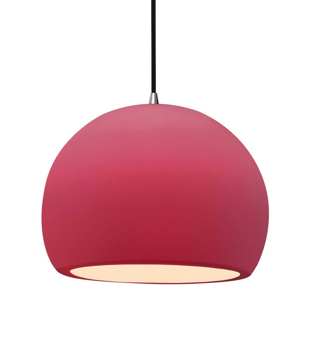Radiance One Light Pendant in Cerise Justice Designs