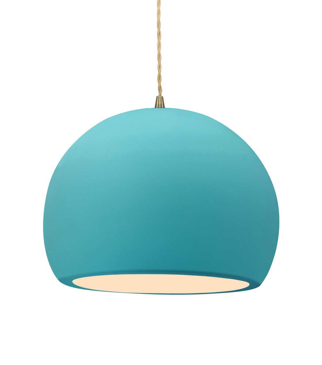 Radiance One Light Pendant in Reflecting Pool Justice Designs