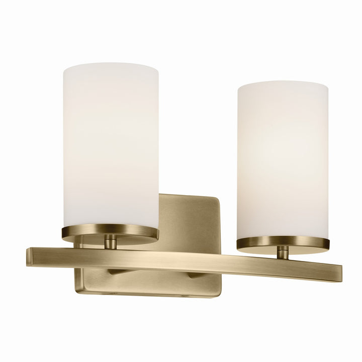 Kichler Canada - 45496NBR - Two Light Bath - Crosby - Natural Brass