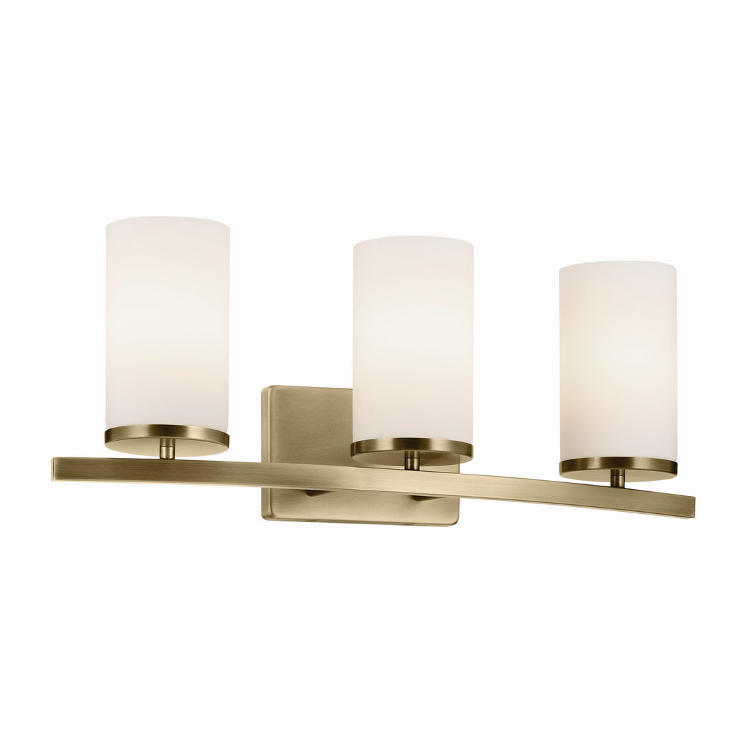Kichler Canada - 45497NBR - Three Light Bath - Crosby - Natural Brass