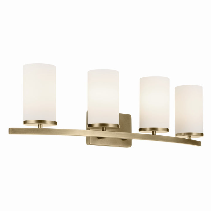 Kichler Canada - 45498NBR - Four Light Bath - Crosby - Natural Brass