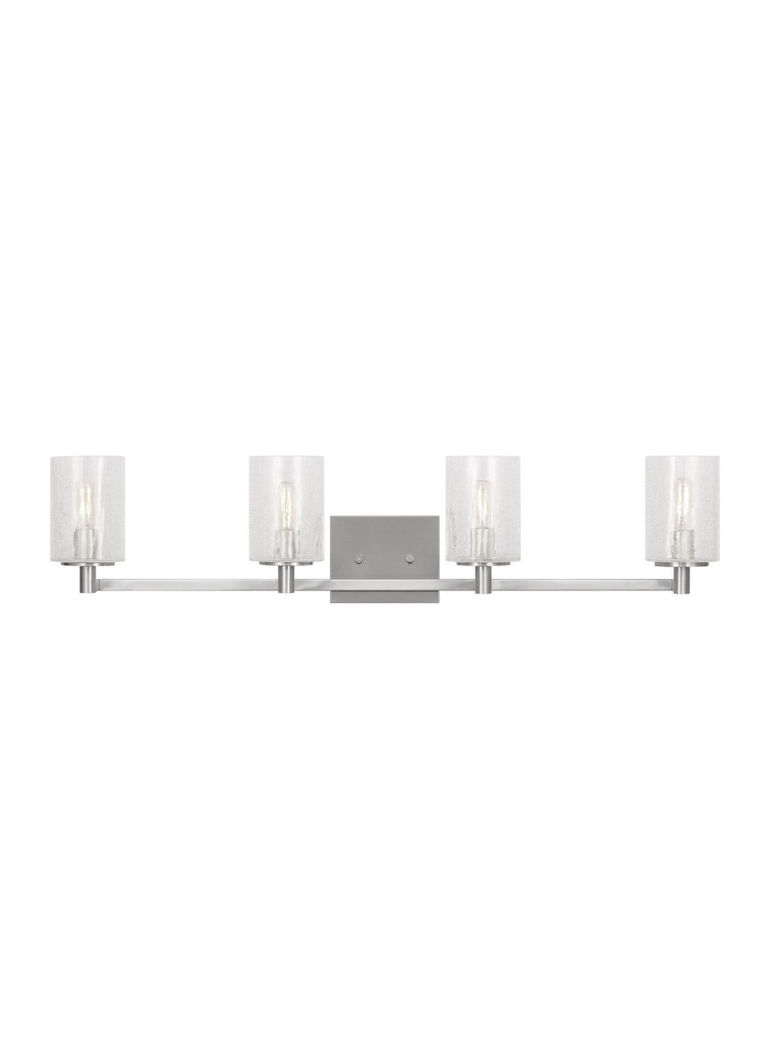 Generation Lighting Canada - GLV1034BS - Four Light Wall / Bath - Parker - Brushed Steel