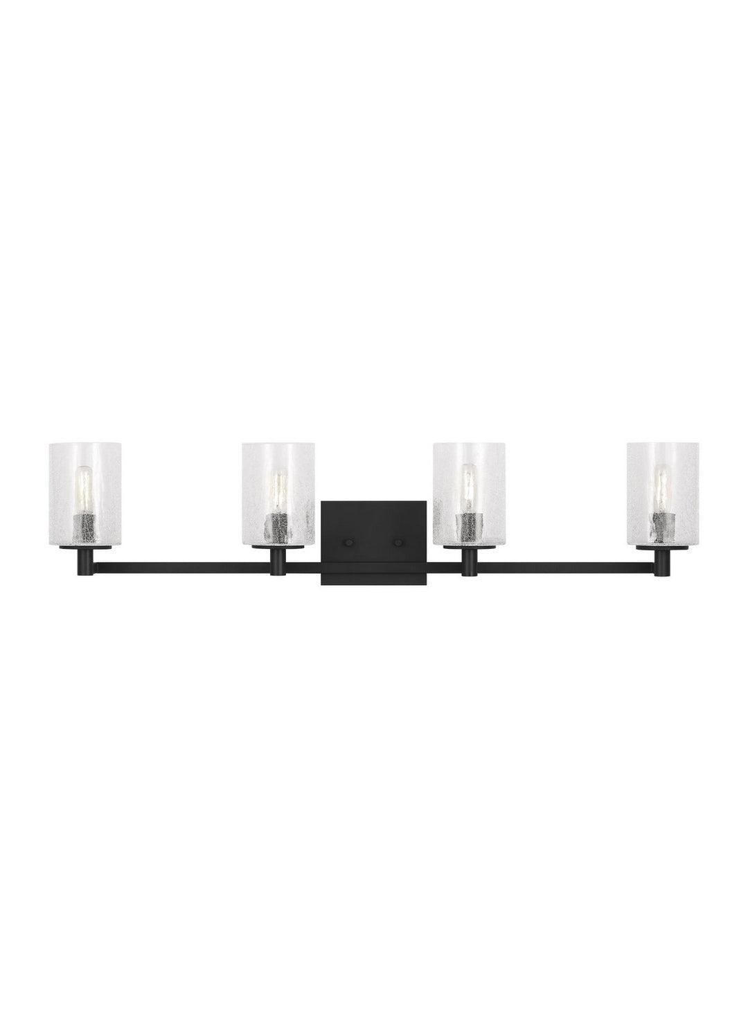 Generation Lighting Canada - GLV1034MBK - Four Light Wall / Bath - Parker - Midnight Black