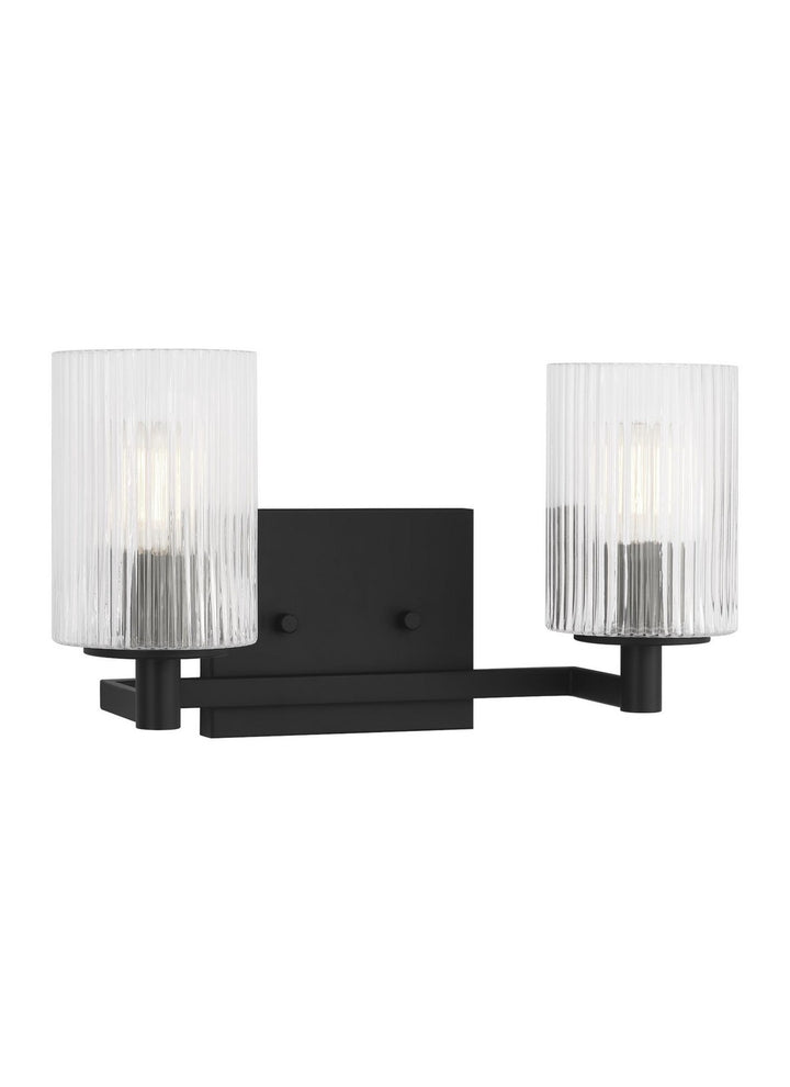 Generation Lighting Canada - GLV1042MBK - Two Light Wall / Bath - Lando - Midnight Black