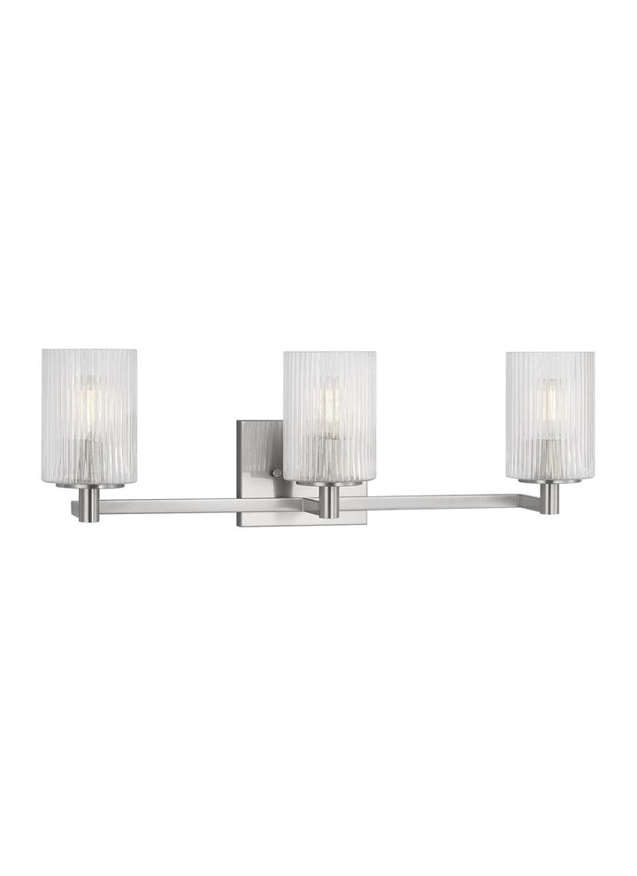 Generation Lighting Canada - GLV1043BS - Three Light Wall / Bath - Lando - Brushed Steel