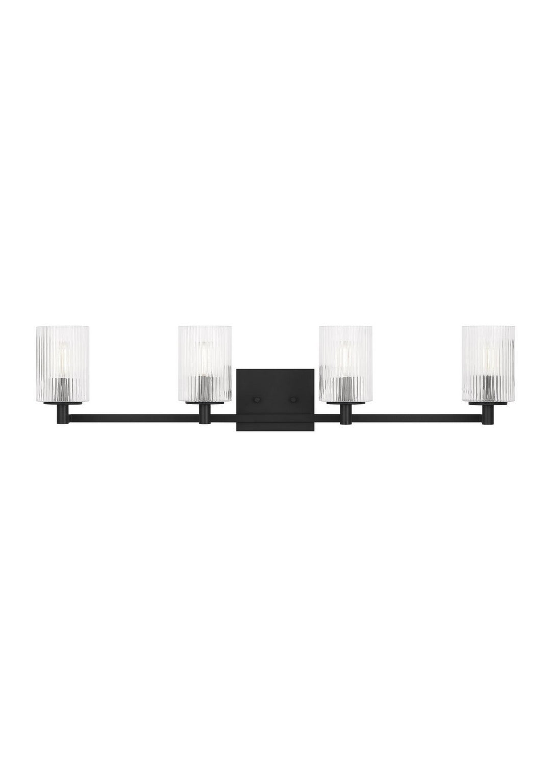 Generation Lighting Canada - GLV1044MBK - Four Light Wall / Bath - Lando - Midnight Black