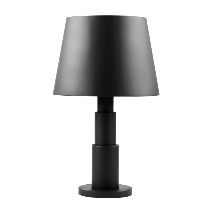 Giustino Three Light Table Lamp in Matte Black - available from The Lighting Shoppe, trusted by Canadian homeowners