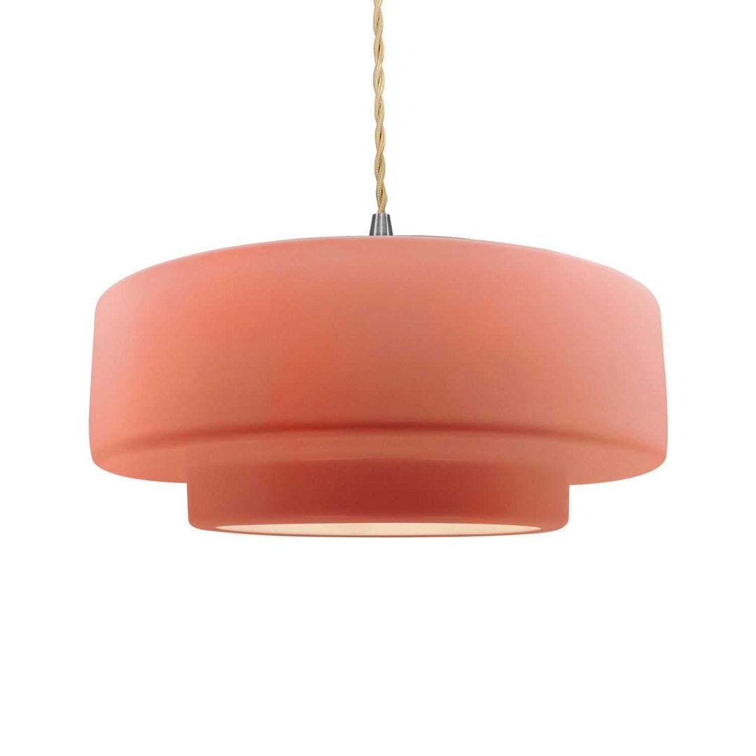 Radiance One Light Pendant in Gloss Blush Justice Designs