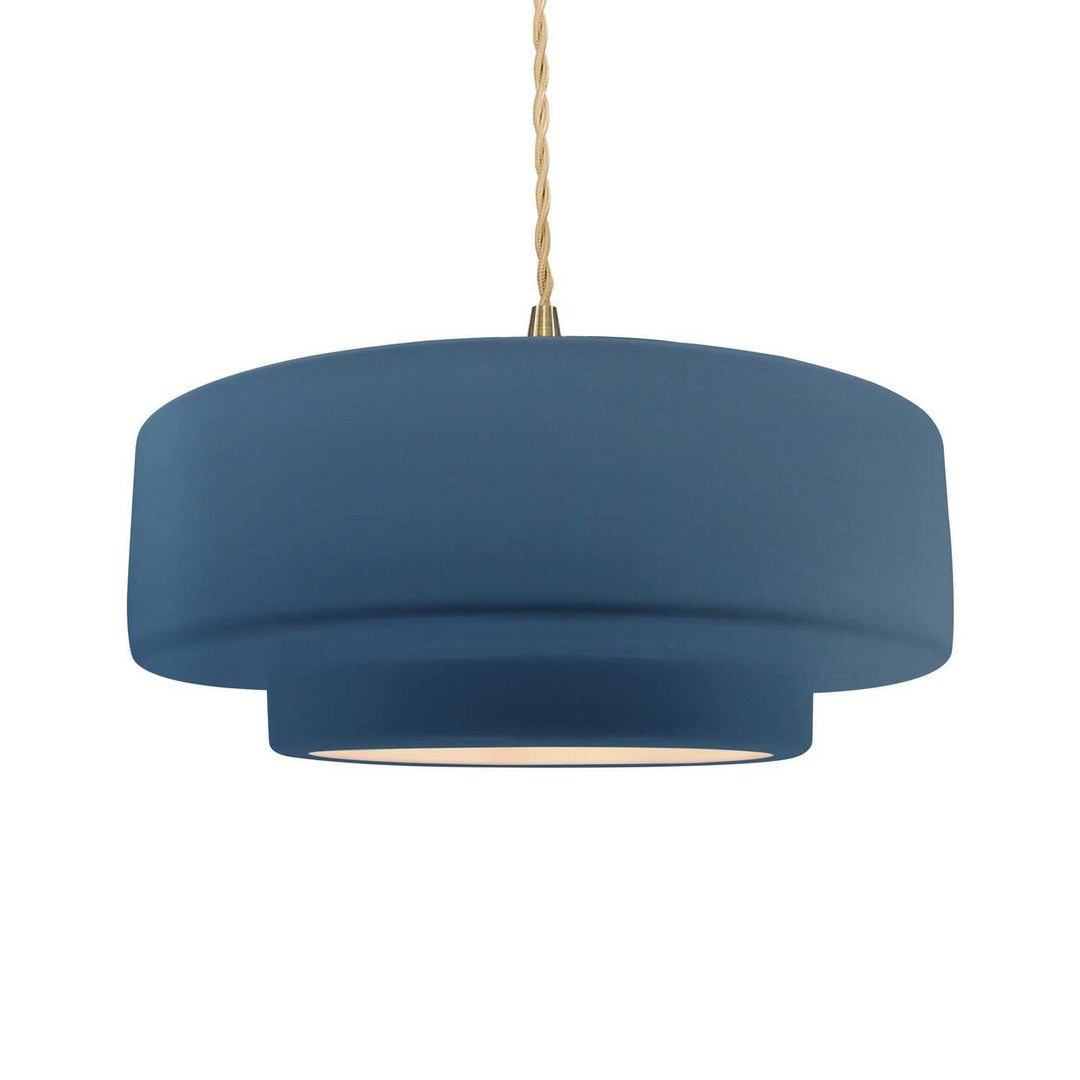 Radiance One Light Pendant in Midnight Sky Justice Designs