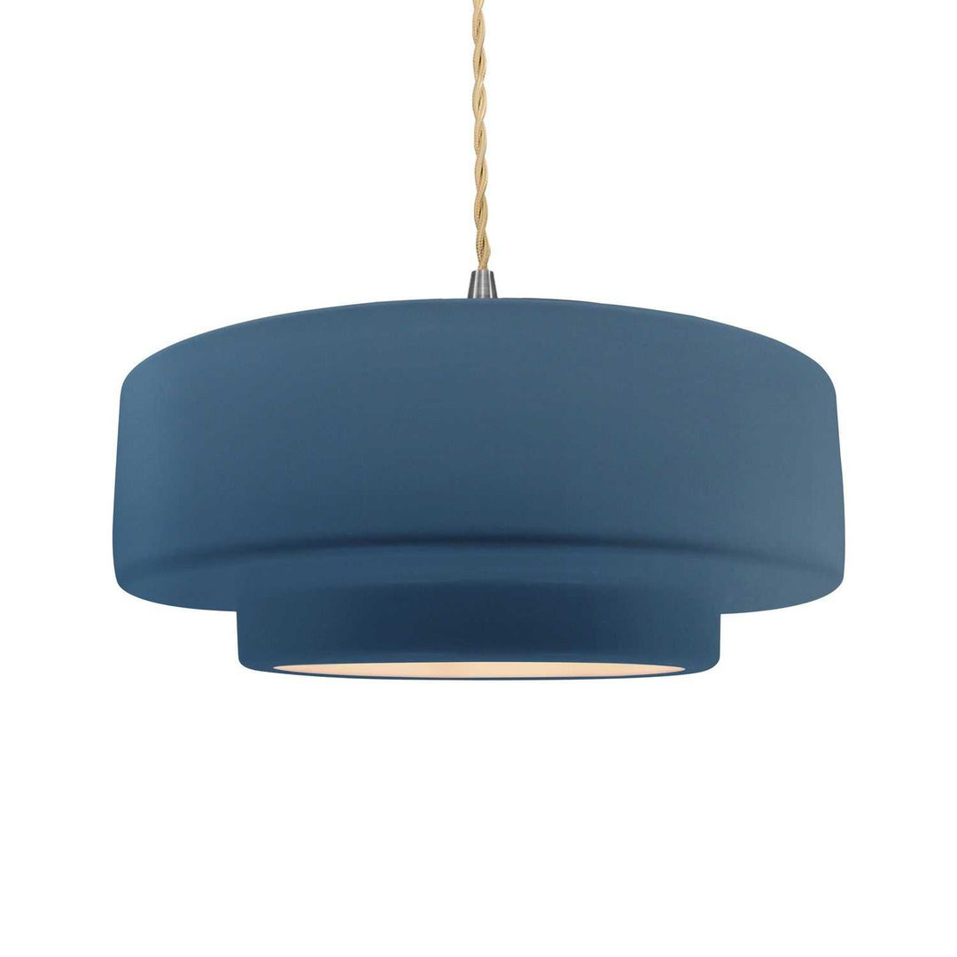 Radiance One Light Pendant in Midnight Sky Justice Designs