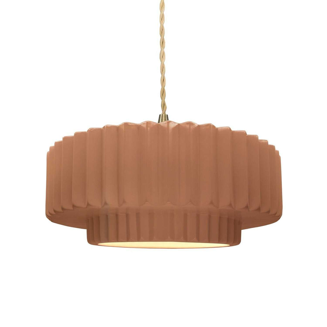 Radiance One Light Pendant in Adobe Justice Designs