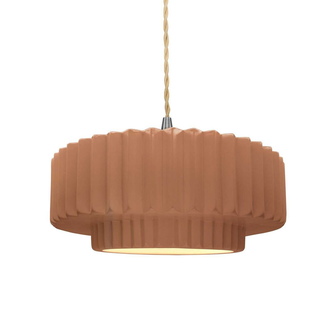 Radiance One Light Pendant in Adobe Justice Designs