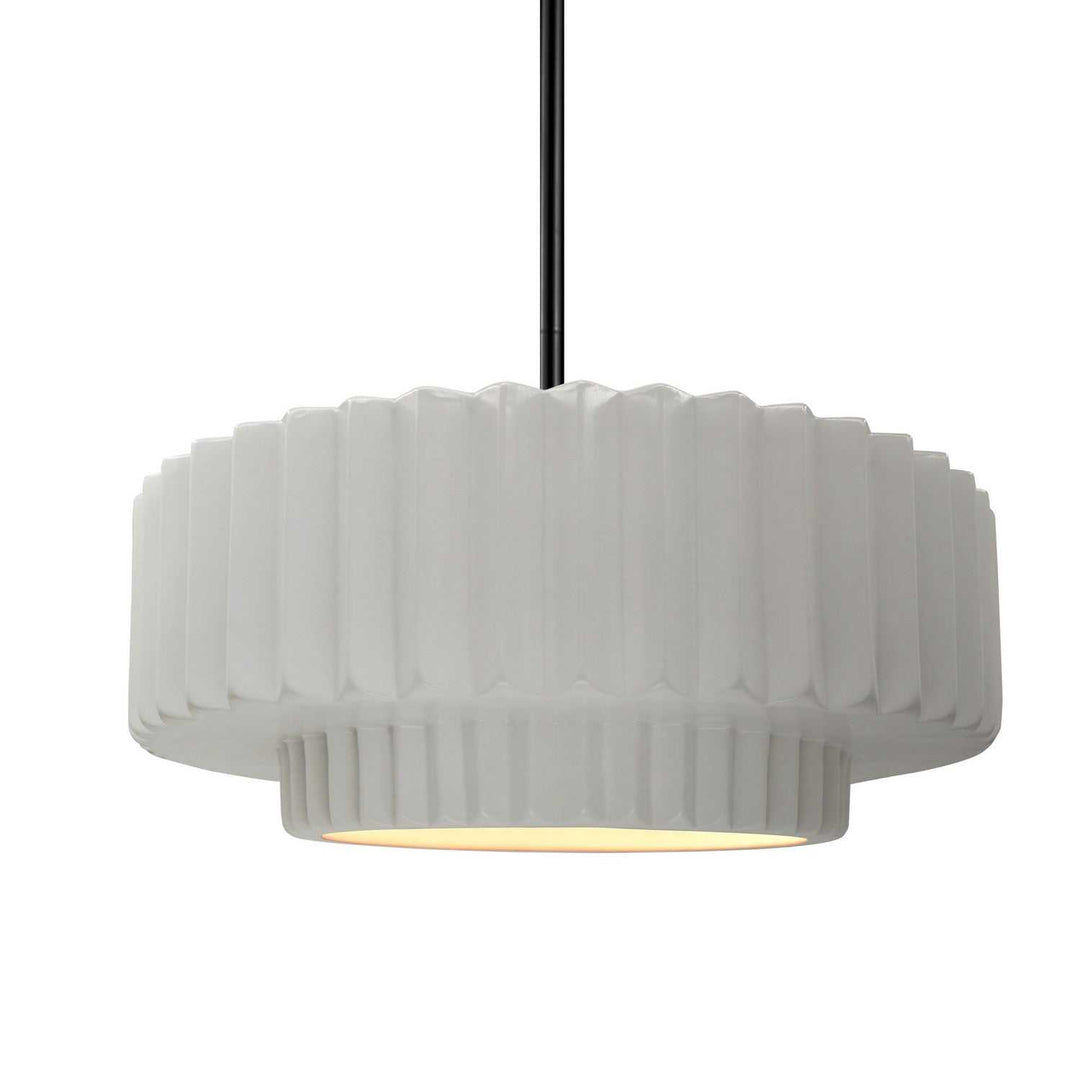Radiance One Light Pendant in Bisque Justice Designs