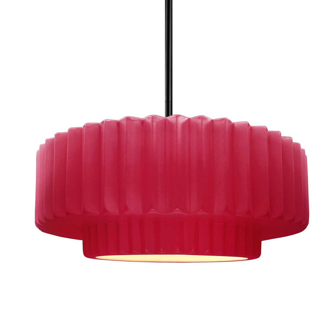 Radiance One Light Pendant in Cerise Justice Designs